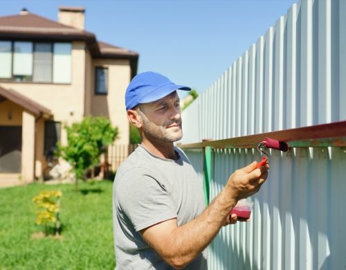 Wood Fence Painting in South Jersey
